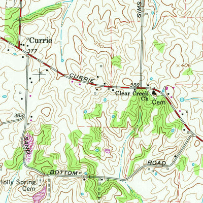 United States Geological Survey Yorkville, TN (1964, 24000-Scale) digital map