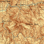 United States Geological Survey Yosemite, CA (1897, 125000-Scale) digital map