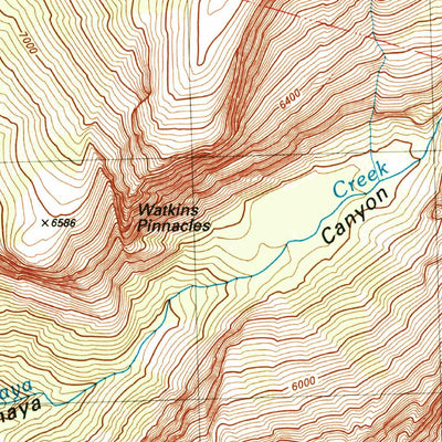 United States Geological Survey Yosemite Falls, CA (1990, 24000-Scale) digital map