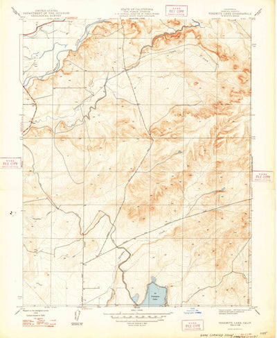 United States Geological Survey Yosemite Lake, CA (1948, 24000-Scale) digital map