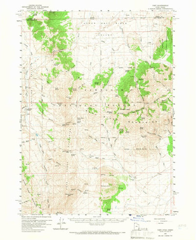 United States Geological Survey Yost, UT-ID (1959, 62500-Scale) digital map