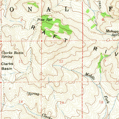 United States Geological Survey Yost, UT-ID (1959, 62500-Scale) digital map