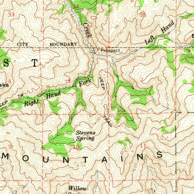 United States Geological Survey Yost, UT-ID (1959, 62500-Scale) digital map