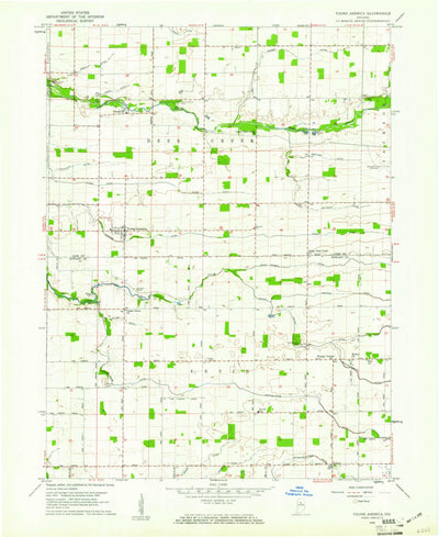 United States Geological Survey Young America, IN (1959, 24000-Scale) digital map