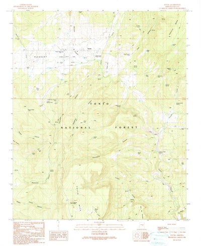 United States Geological Survey Young, AZ (1990, 24000-Scale) digital map