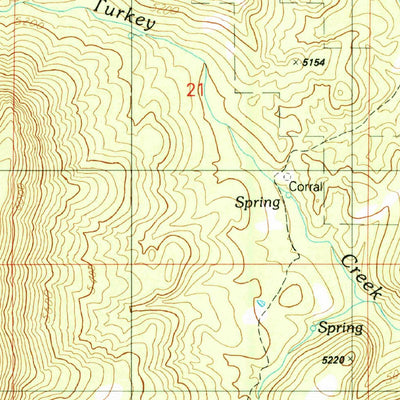 United States Geological Survey Young, AZ (1990, 24000-Scale) digital map
