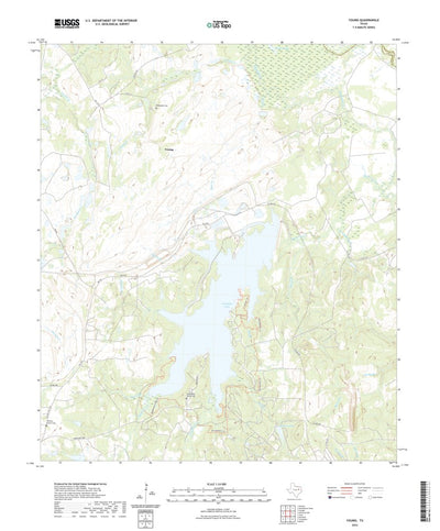 United States Geological Survey Young, TX (2022, 24000-Scale) digital map