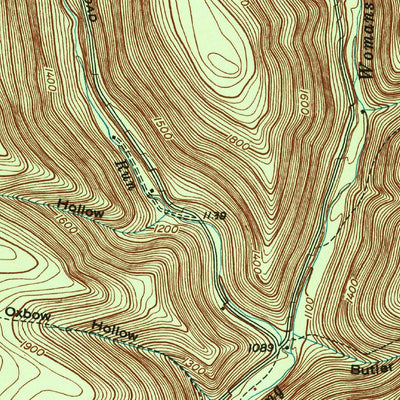 United States Geological Survey Young Womans Creek, PA (1946, 24000-Scale) digital map