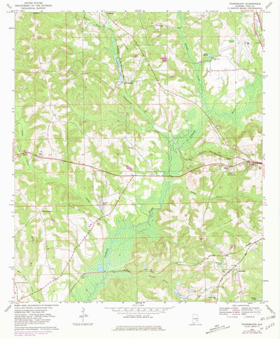 United States Geological Survey Youngblood, AL (1968, 24000-Scale) digital map