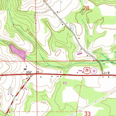 United States Geological Survey Youngblood, AL (1968, 24000-Scale) digital map
