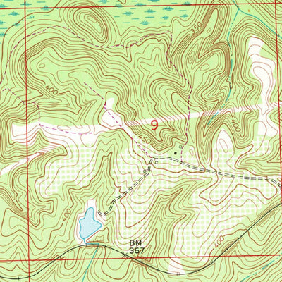 United States Geological Survey Youngblood, AL (1968, 24000-Scale) digital map