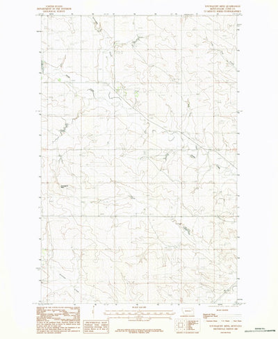United States Geological Survey Youngquist Mine, MT (1983, 24000-Scale) digital map