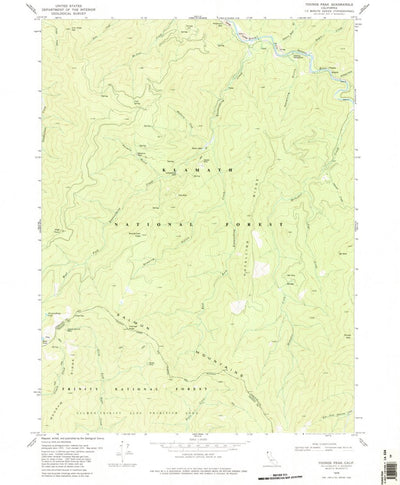 United States Geological Survey Youngs Peak, CA (1979, 24000-Scale) digital map