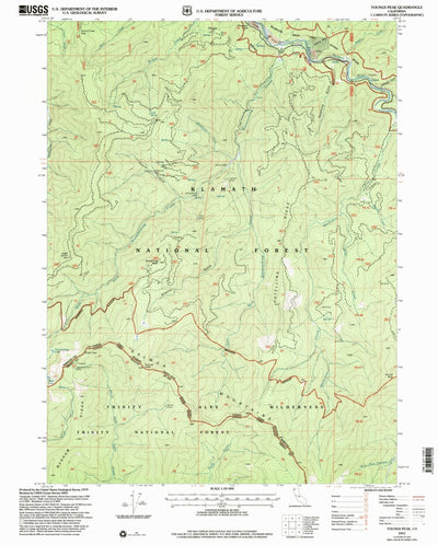 United States Geological Survey Youngs Peak, CA (2001, 24000-Scale) digital map