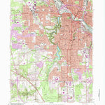 United States Geological Survey Youngstown, OH (1963, 24000-Scale) digital map