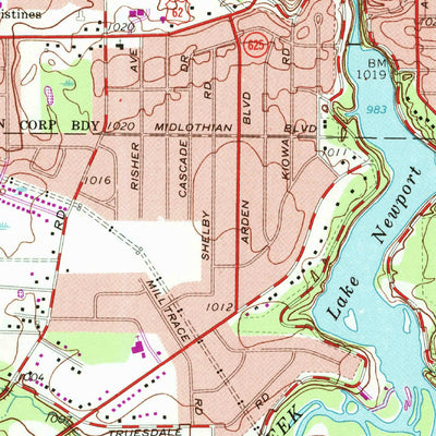 United States Geological Survey Youngstown, OH (1963, 24000-Scale) digital map