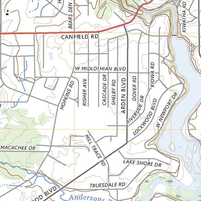 United States Geological Survey Youngstown, OH (2023, 24000-Scale) digital map