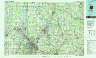United States Geological Survey Youngstown, OH-PA (1986, 100000-Scale) digital map