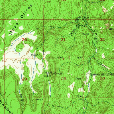 United States Geological Survey Youngsville, NM (1953, 62500-Scale) digital map