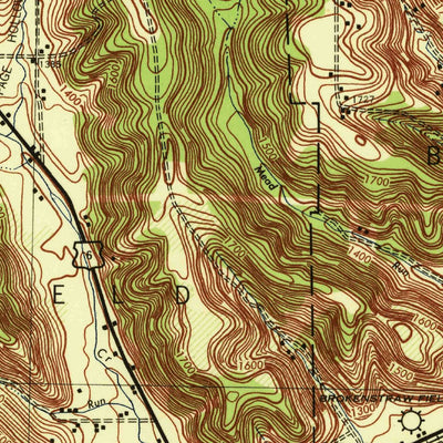United States Geological Survey Youngsville, PA-NY (1943, 62500-Scale) digital map