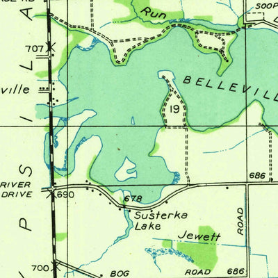United States Geological Survey Ypsilanti East, MI (1936, 31680-Scale) digital map