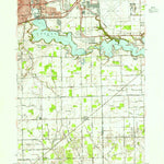 United States Geological Survey Ypsilanti East, MI (1953, 24000-Scale) digital map