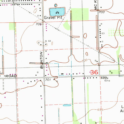 United States Geological Survey Ypsilanti East, MI (1996, 24000-Scale) digital map