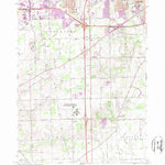 United States Geological Survey Ypsilanti West, MI (1967, 24000-Scale) digital map