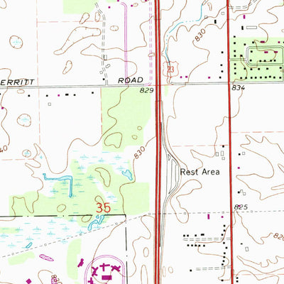 United States Geological Survey Ypsilanti West, MI (1967, 24000-Scale) digital map