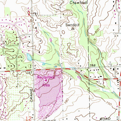 United States Geological Survey Ypsilanti West, MI (1967, 24000-Scale) digital map