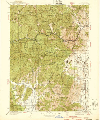 United States Geological Survey Yreka, CA (1939, 125000-Scale) digital map