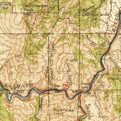 United States Geological Survey Yreka, CA (1939, 125000-Scale) digital map