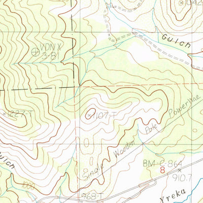 United States Geological Survey Yreka, CA (1984, 24000-Scale) digital map
