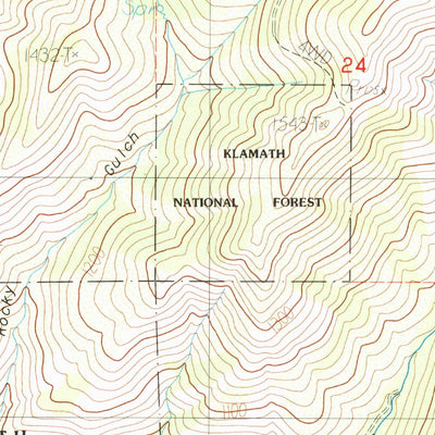 United States Geological Survey Yreka, CA (1984, 24000-Scale) digital map
