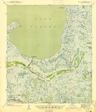 United States Geological Survey Yscloskey, LA (1941, 62500-Scale) digital map