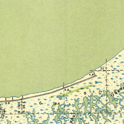 United States Geological Survey Yscloskey, LA (1941, 62500-Scale) digital map