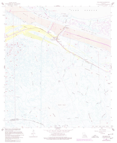 United States Geological Survey Yscloskey, LA (1968, 24000-Scale) digital map