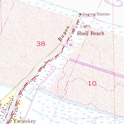 United States Geological Survey Yscloskey, LA (1968, 24000-Scale) digital map