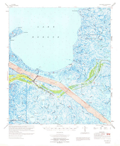 United States Geological Survey Yscloskey, LA (1969, 62500-Scale) digital map