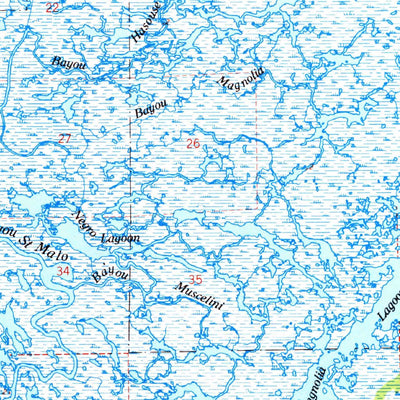 United States Geological Survey Yscloskey, LA (1969, 62500-Scale) digital map