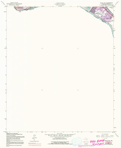 United States Geological Survey Ysleta NW, TX (1990, 24000-Scale) digital map