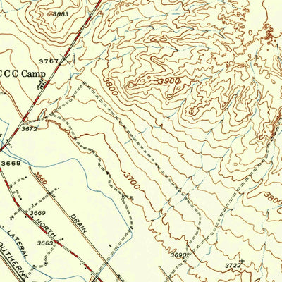 United States Geological Survey Ysleta, TX (1939, 62500-Scale) digital map