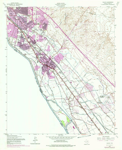 United States Geological Survey Ysleta, TX (1955, 24000-Scale) digital map