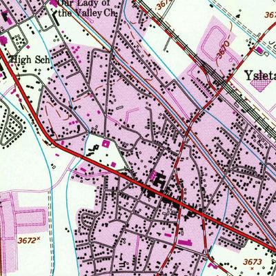 United States Geological Survey Ysleta, TX (1955, 24000-Scale) digital map