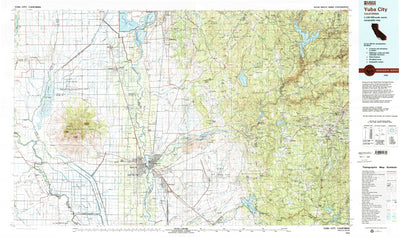 United States Geological Survey Yuba City, CA (1993, 100000-Scale) digital map