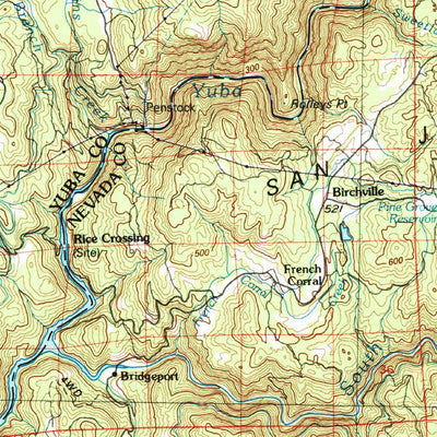 United States Geological Survey Yuba City, CA (1993, 100000-Scale) digital map