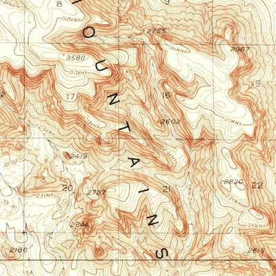 United States Geological Survey Yucca, AZ (1927, 62500-Scale) digital map