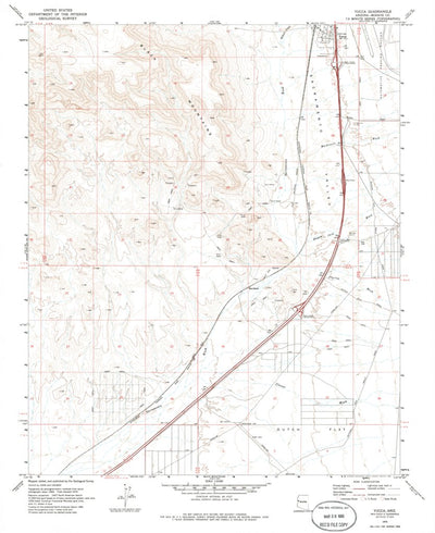 United States Geological Survey Yucca, AZ (1970, 24000-Scale) digital map