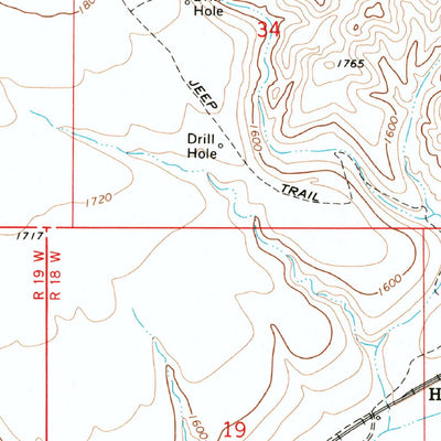 United States Geological Survey Yucca, AZ (1970, 24000-Scale) digital map
