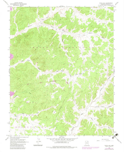 United States Geological Survey Yucca Hill, AZ (1968, 24000-Scale) digital map